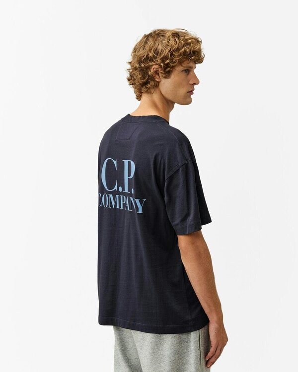 C.P. Company 30/1 Jersey Comfort Mens T-Shirt - Total Eclipse 888