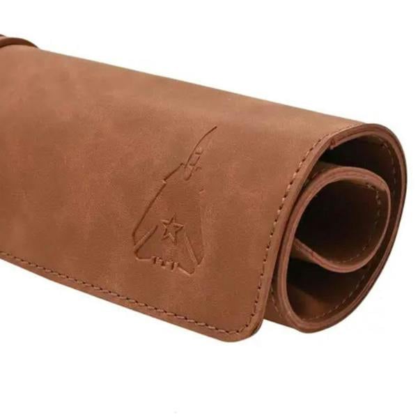 Widdop & Co Top Gun PU Leather Tool Wrap Tan