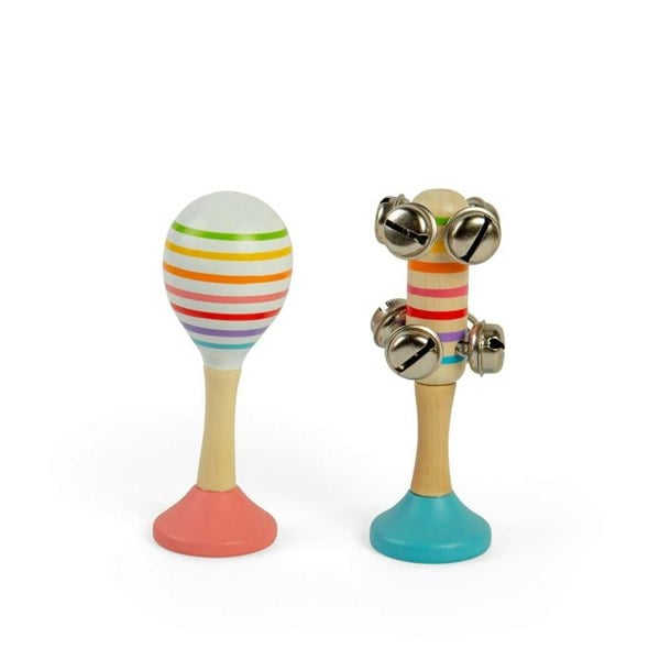 Bigjigs Toys Musical Shakers - Pink + Blue