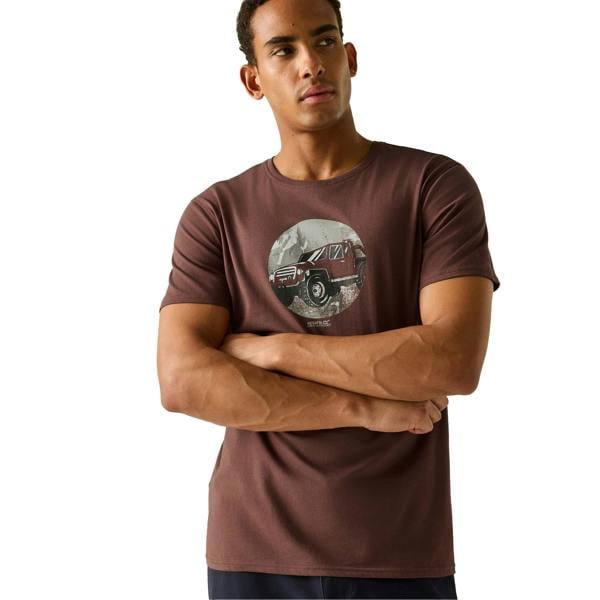 Regatta Mens Cline IX Jeep T-Shirt - Dark Cherry - 