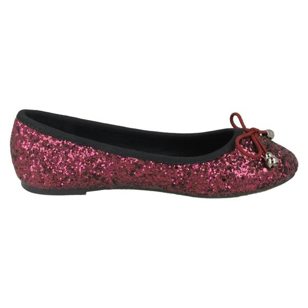 Spot On Girls Spot On Flat Glitter Ballerinas