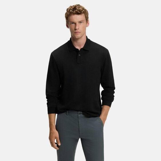 Boss Petempestolong 1 Waffle LS Polo