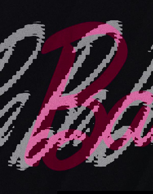 Barbie Womens Black Classic Logo Short Sleeved T-Shirt