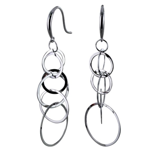 Sterling Silver Slinky Earring - Reeves & Reeves