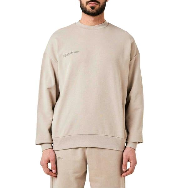 Pangaia Mens 365 Logo Sweatshirt - Stone Grey - 