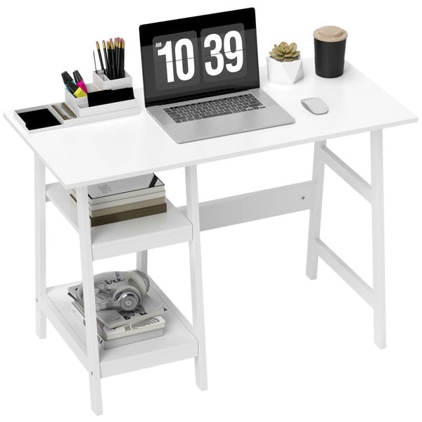 Desk with Shelves