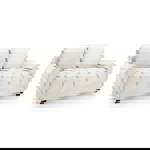 Furnishings For Less Zura Plush Velvet Large 3 Seater Sofa | Cream, Grey or Mocha