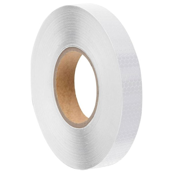 Berkfield Reflective Tape White 2.5 cmx50 m PVC