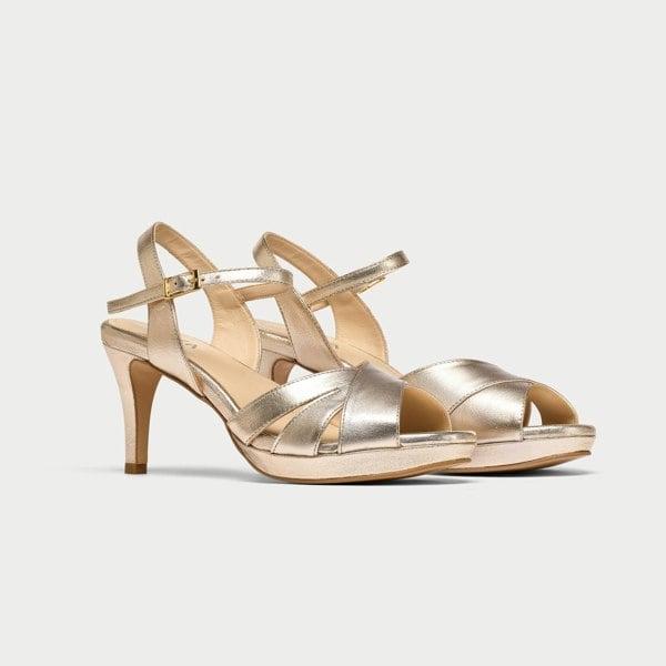 Calla Emily Shoes - Champagne Leather