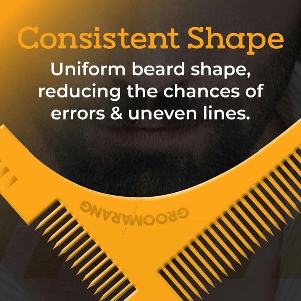 Groomarang Beard Shaping & Styling Template Comb