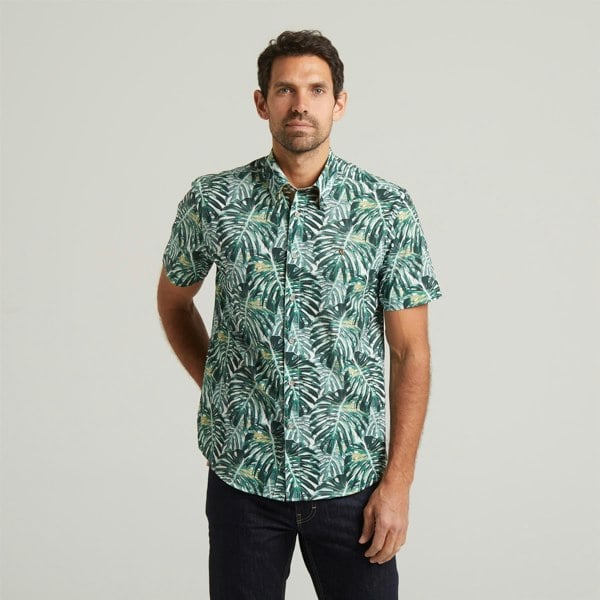 Gabicci G54W03 Mens Short Sleeve Printed  Shirt Gabicci Classic - MEADOW