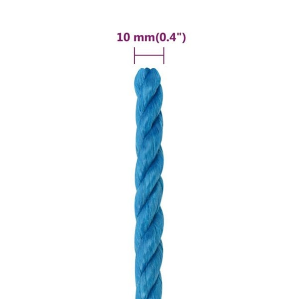 Berkfield Work Rope Blue 10 mm 25 m Polypropylene