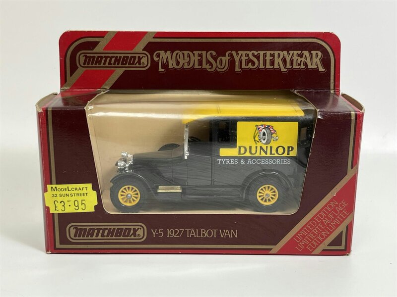 MCSlots Talbot Van 1927 Dunlop Tyres Models of Yesteryear 1:47 Scale Matchbox Y5D S5