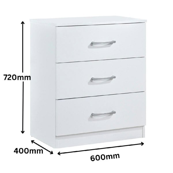 Swish Furniture Highbury 3 Drawer Chest