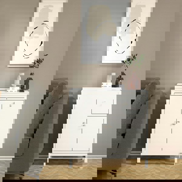 Furniture To Go Madrid Sideboard 2 doors + 1 drawer in White