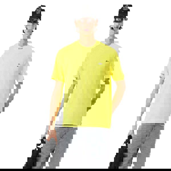 Lacoste Mens Cotton T-Shirt - Yellow - 