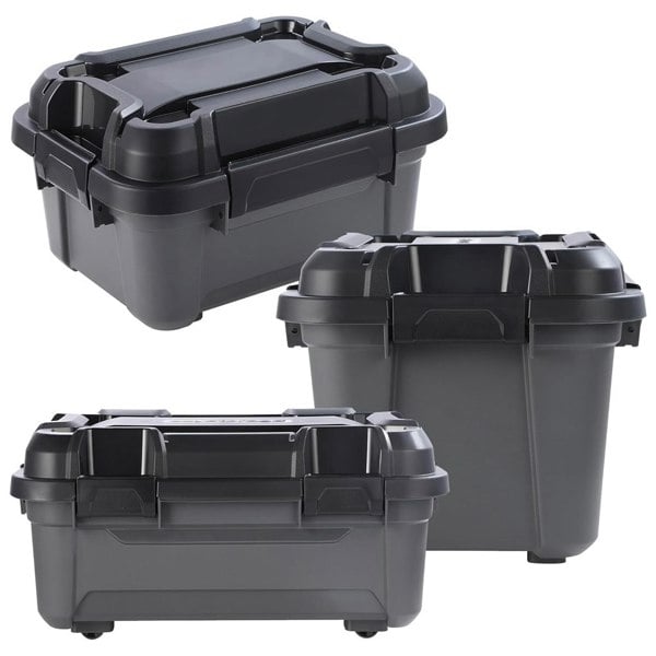 Black Bunker Storage Trunk For Tradesman & Handyman