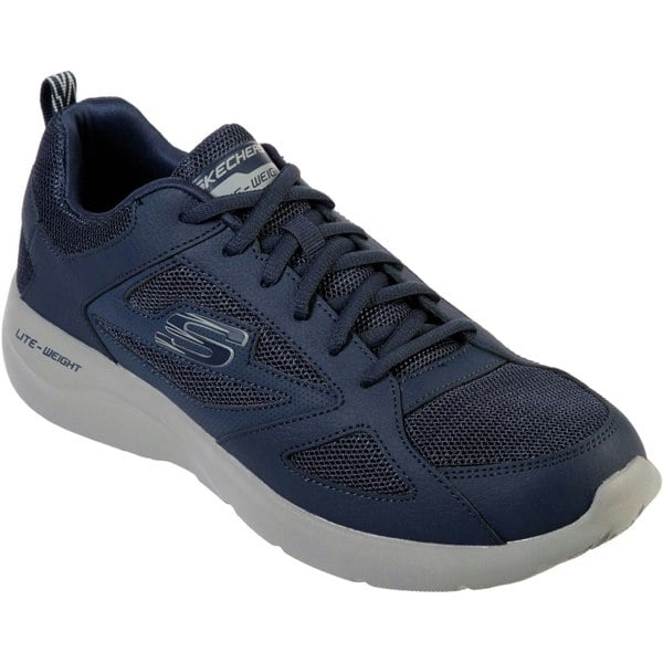 Skechers Dynamight 2.0 Lace Up Memory Foam Men's Trainers in Navy