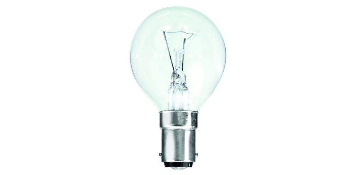 Eveready 10 X Eveready 25W SBC B15 Clear Golf Light Bulbs