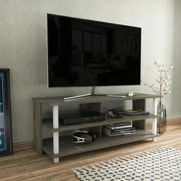 Decorotika Pueblo Modern Tv Stand TV Cabinet for TV's up to 55"