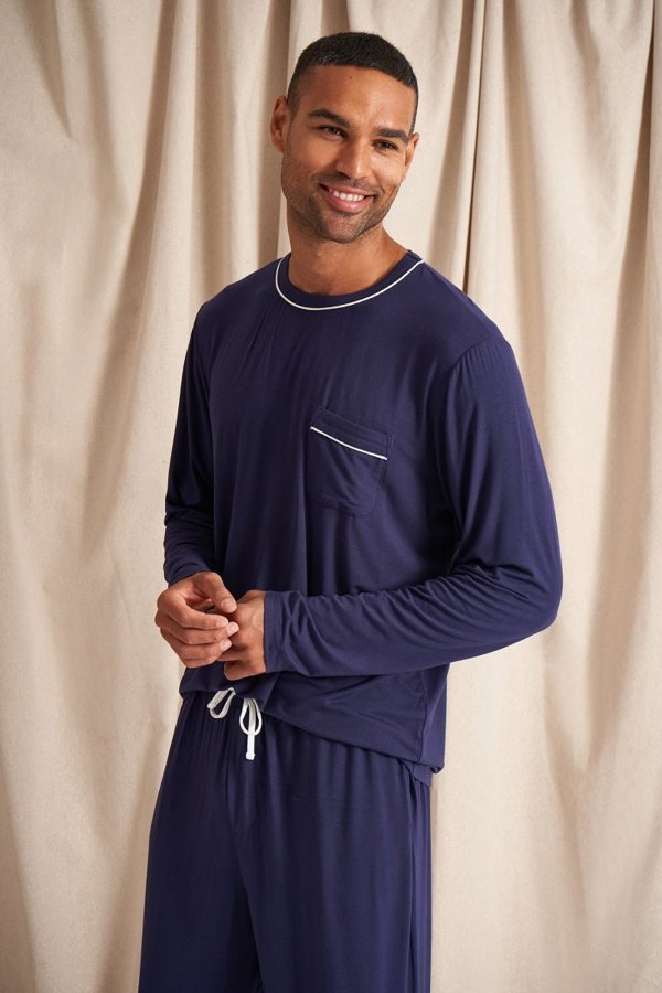 Mister You Bamboo Pyjama Set in MidnightNightwear
