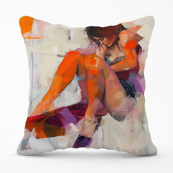 Warren Reed Poised In Reflection Cushions