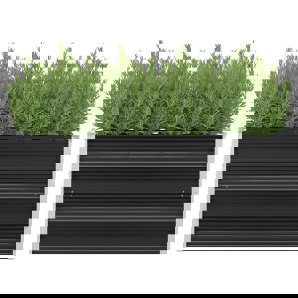 Berkfield Garden Raised Bed Anthracite 100x40x45 cm Galvanised Steel