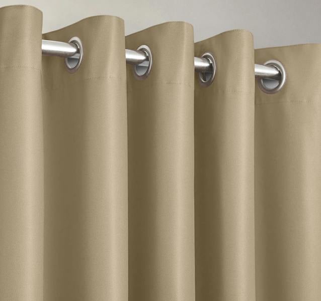 Velosso Stylish Blackout Ring Top Thermal Curtains, Energy Saving, Light Blocking and Soft Texture, Perfect - 229cm x 229cm