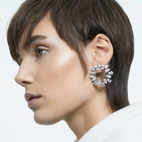 Swarovski Ladies Millenia Crystal Halo Stud Earrings 5601509
