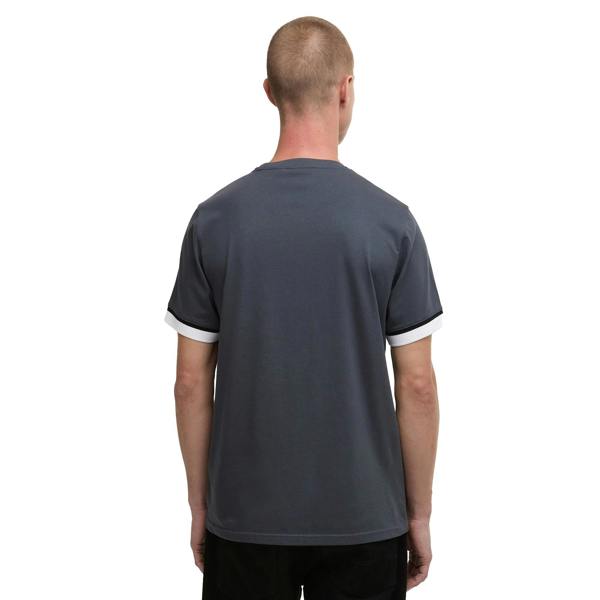Barbour International Deep Cuff Evan Tipped T-Shirt Storm Grey