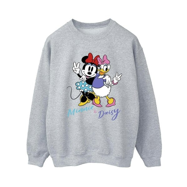 Disney Womens/Ladies Minnie Mouse And Daisy Sweatshirt - Sports Grey