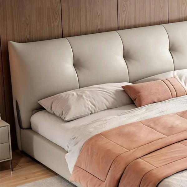 Arjun King Size Superking Size Bed, Leather-Ritconcept-Rit Concept