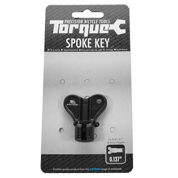 Oxford Torque Bicycle Wheel Spoke Key 3.2mm Black or 3.5mm Red