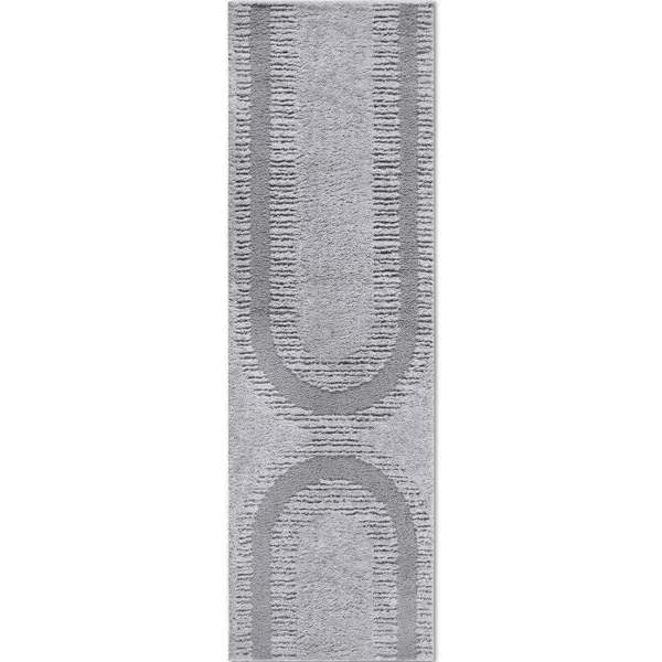 Hanse Home High Pile – Soft Geometric Shaggy Grey Rug