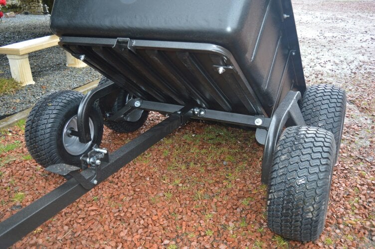 Rock Machinery ATV 4 Wheel Tipping Trailer 1500lb