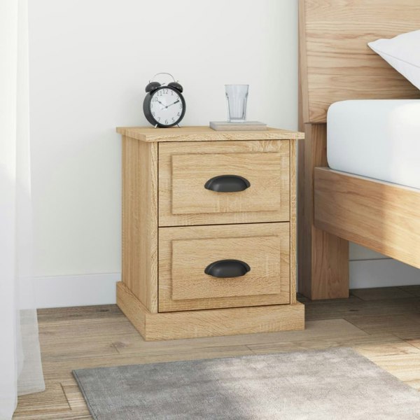 Berkfield Bedside Cabinets 2 pcs Sonoma Oak 39x39x47.5 cm Engineered Wood