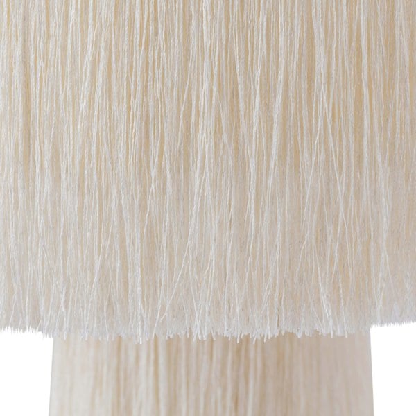 Furniture Edit Atolla Cream Tassel Table Lamp