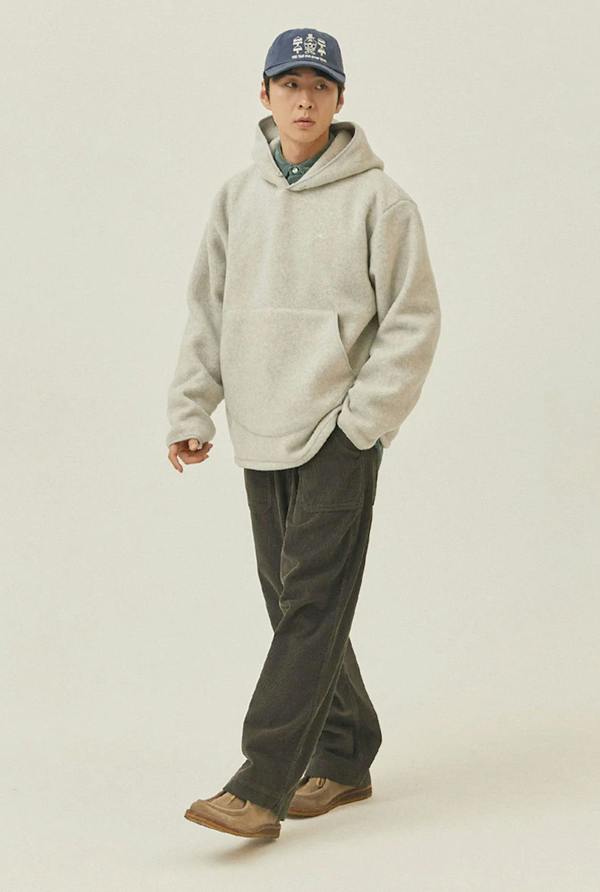 Kappy Design One Tuck Fatigue Corduroy Pants