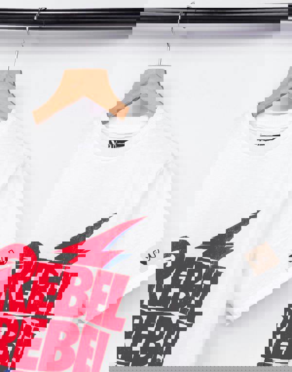 David Bowie Unisex Kids White Character Short Sleeved T-Shirt