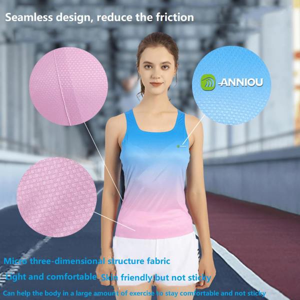 Anniou Seamless Gradient Marathon Vest