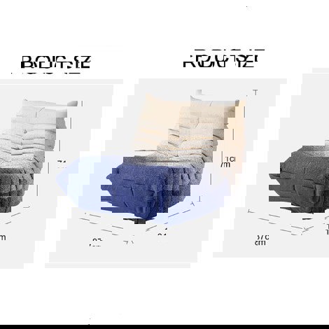 Naomi Gradient Large Settee Beanbag-Ritconcept-Rit Concept