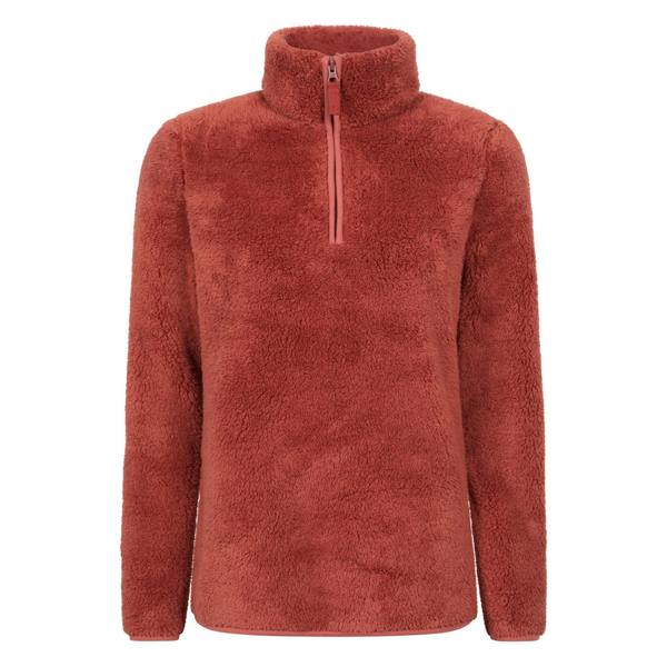 Mountain Warehouse Womens/Ladies Teddy Fleece Quarter Zip Fleece Top - Burnt Orange - 