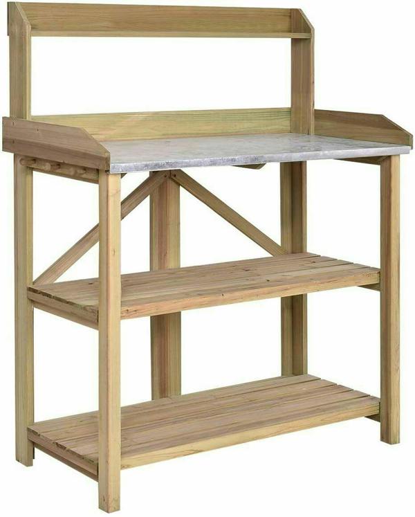 HYGRAD BUILT TO SURVIVE Wooden Potting Bench – Garden Planting Work Station | HYGRAD®