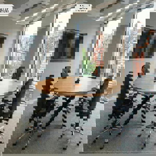 TRL Furniture Premium Solid Oak Round Meeting Room Table