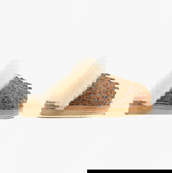 Shepherd JESSICA Womens Sheepskin Mules Chestnut/Leopard