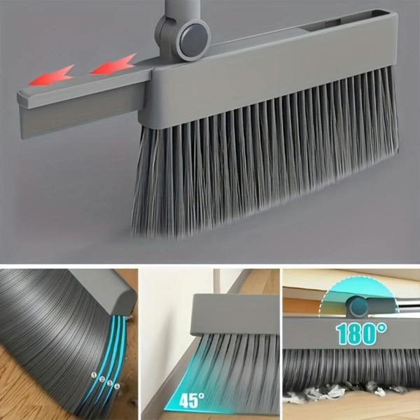 Havendro Long Handle Dustpan and Brush Set Non Stick Hair Floor Cleaning Tool Combo