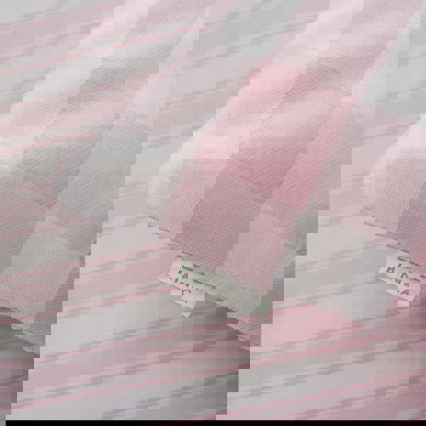 Bianca Check and Stripe Cotton Reversible Duvet Cover Set
