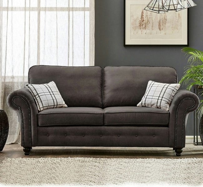 Oakland Chesterfield Leather Sofa Suite 3 + 2