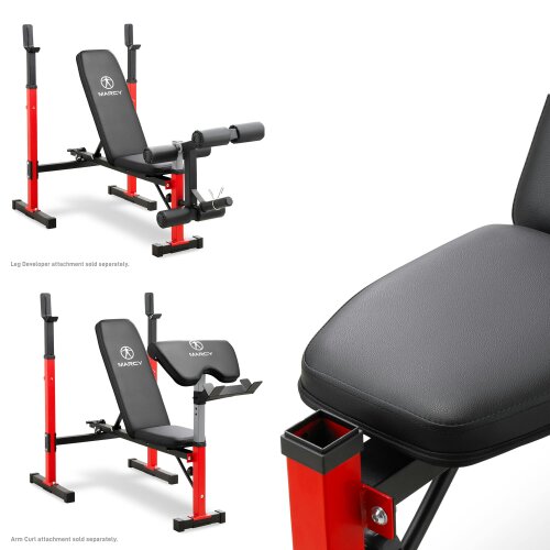 Marcy MWB5511 Folding Weight Bench With Adjustable Uprights & Backrest