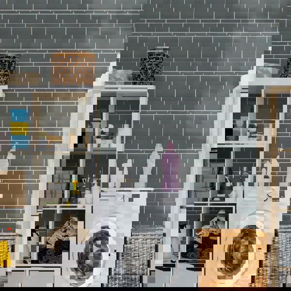 WT3D1820 - Elegant Grey Metro Subway Tile 3D Tile Sticker 30.5 x 15.4cm (12 x 6 in) - 20pcs in a pack